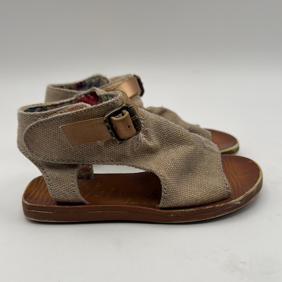 Blowfish Malibu Gladiator Sandals Bronze Buckle Open Toe Shoes Toddler Size 7 - Picture 3 of 6